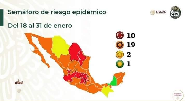 Zacatecas regresará a semáforo naranja