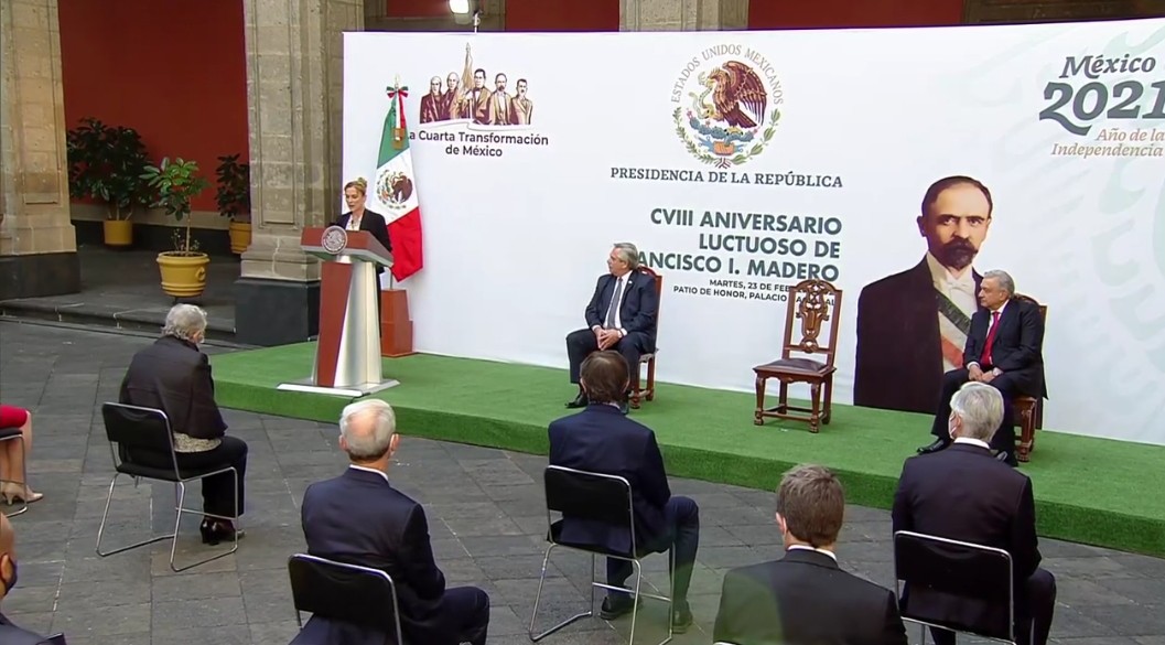 AMLO conmemora aniversario luctuoso de Francisco I. Madero