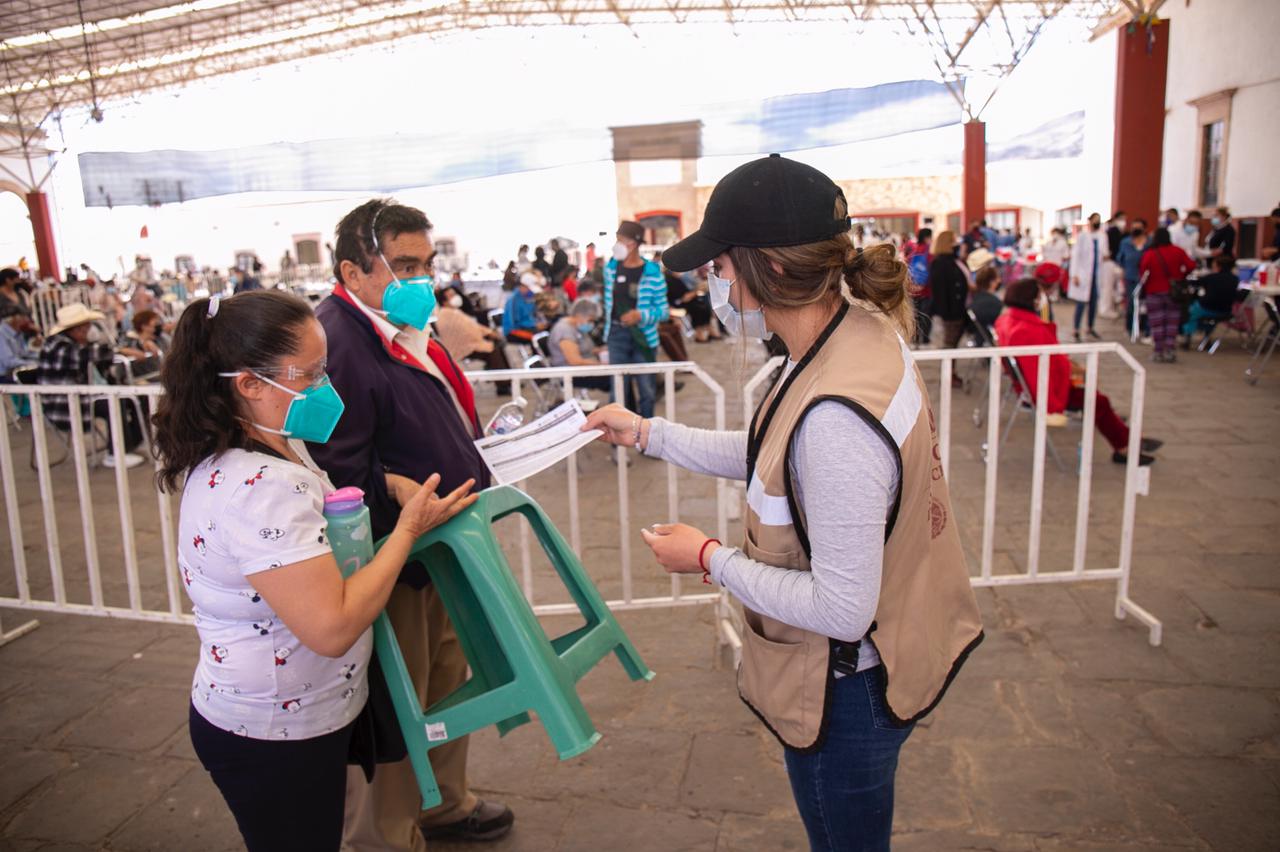 Culmina primera jornada de vacunación en Guadalupe y Zacatecas