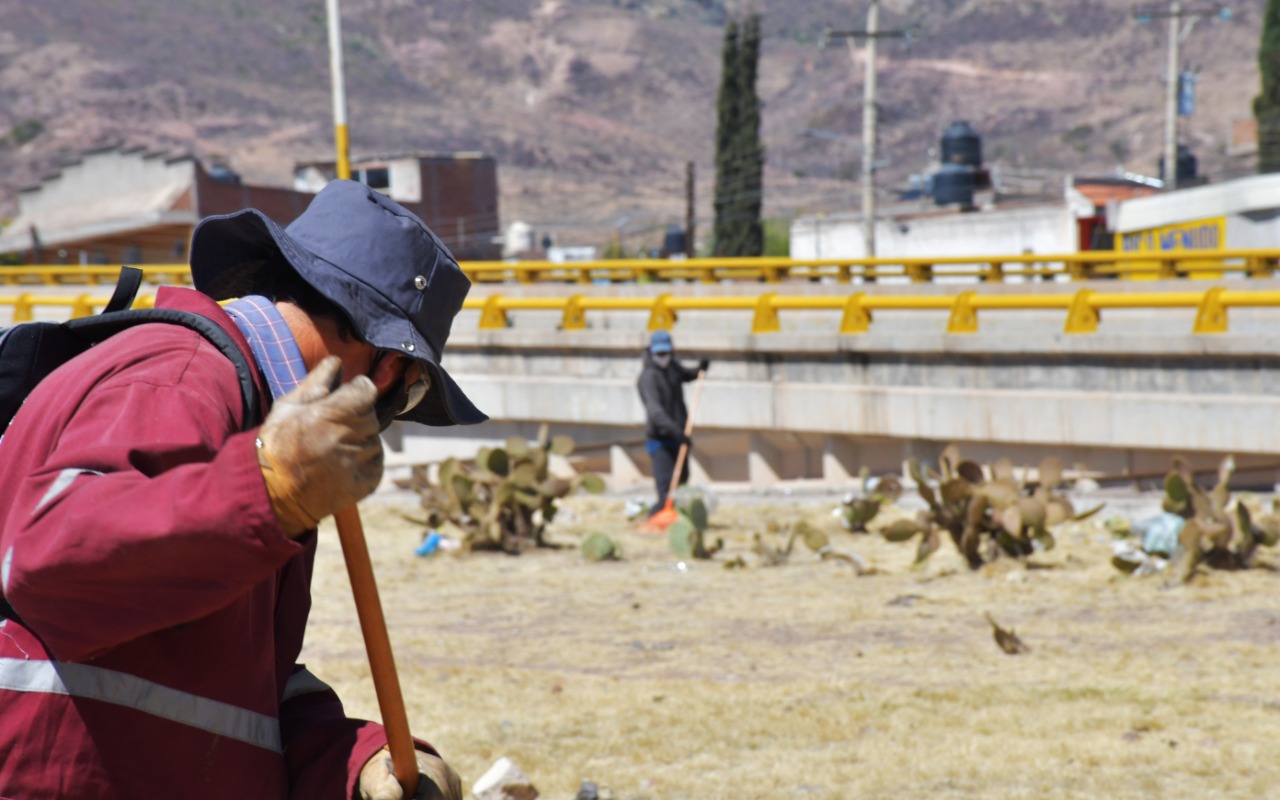 Realizan jornada de limpieza en Tránsito Pesado en Guadalupe