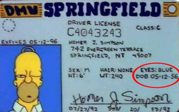Homero Simpson cumple 65 años