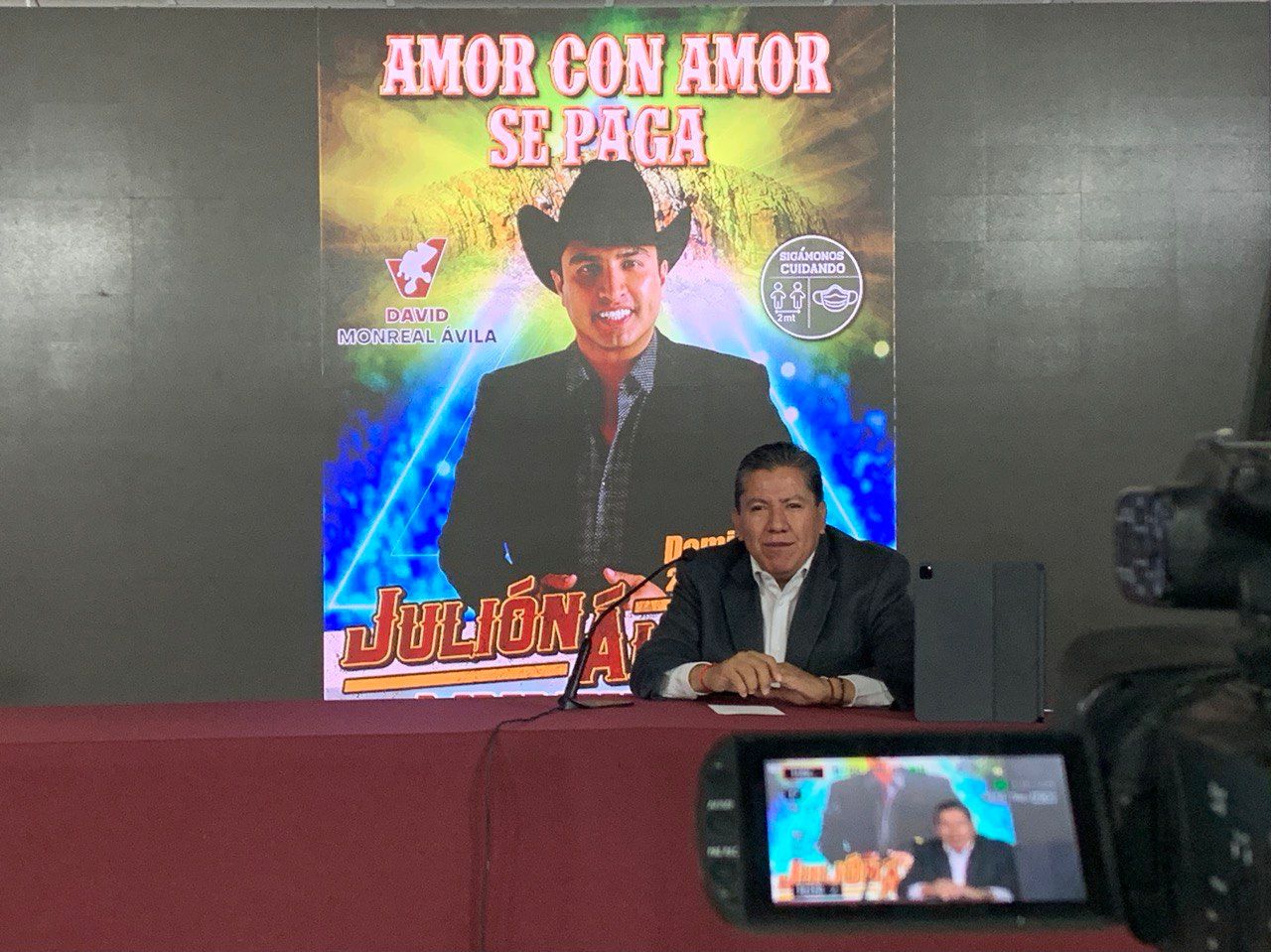 Para celebrar triunfo electoral David Monreal anuncia concierto con Julión Álvarez y Torneo Nacional Charro