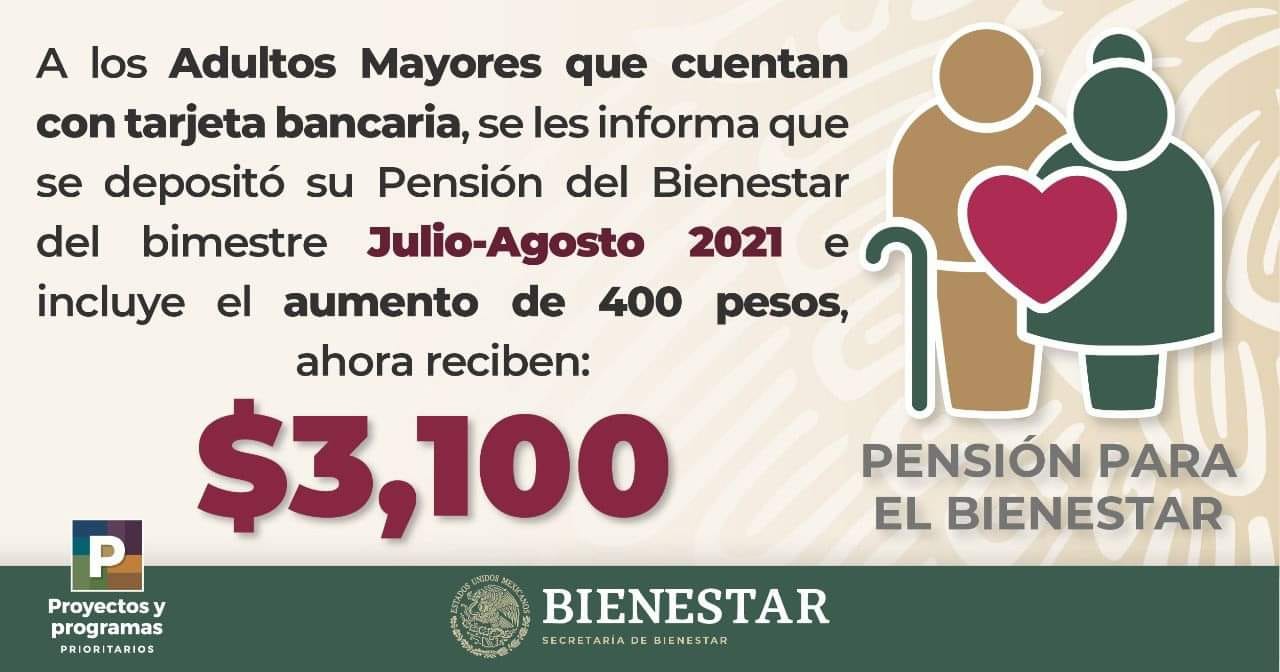 Aumenta a $3,100 Pensión para Adultos Mayores; anuncia Verónica Robles