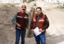 Supervisan construcción de red de drenaje en la comunidad Santa Mónica