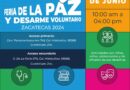 Invitan a la Feria de la Paz y Desarme Voluntario