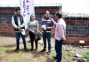 Supervisan construcción de muro perimetral en escuela de Guadalupe