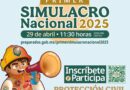 Realizarán Simulacro Nacional este 29 de abril