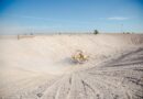 Supervisan bordo de captación de agua pluvial en Tacoaleche