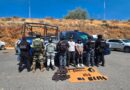 Detienen a 2 en Villa García; portaban armas, probable droga y artefactos explosivos