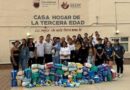 Conviven alumnos de la UAZ con adultos mayores de la Casa Hogar y donan pañales