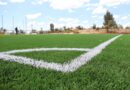 Construyen dos canchas de futbol 5 en la Unidad Deportiva de Guadalupe