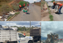 Atienden acumulación de basura arrojada por camiones de recolección en Guadalupe