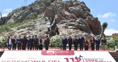 Conmemoran el 112 aniversario de la Toma de Zacatecas