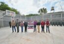Entregan primera etapa de cancha de usos múltiples y barda perimetral en Bachillerato General Policial